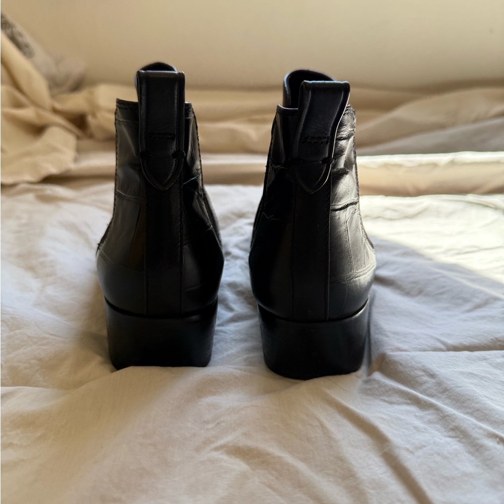 Coach Black Patchwork Ankle Boots - image 3